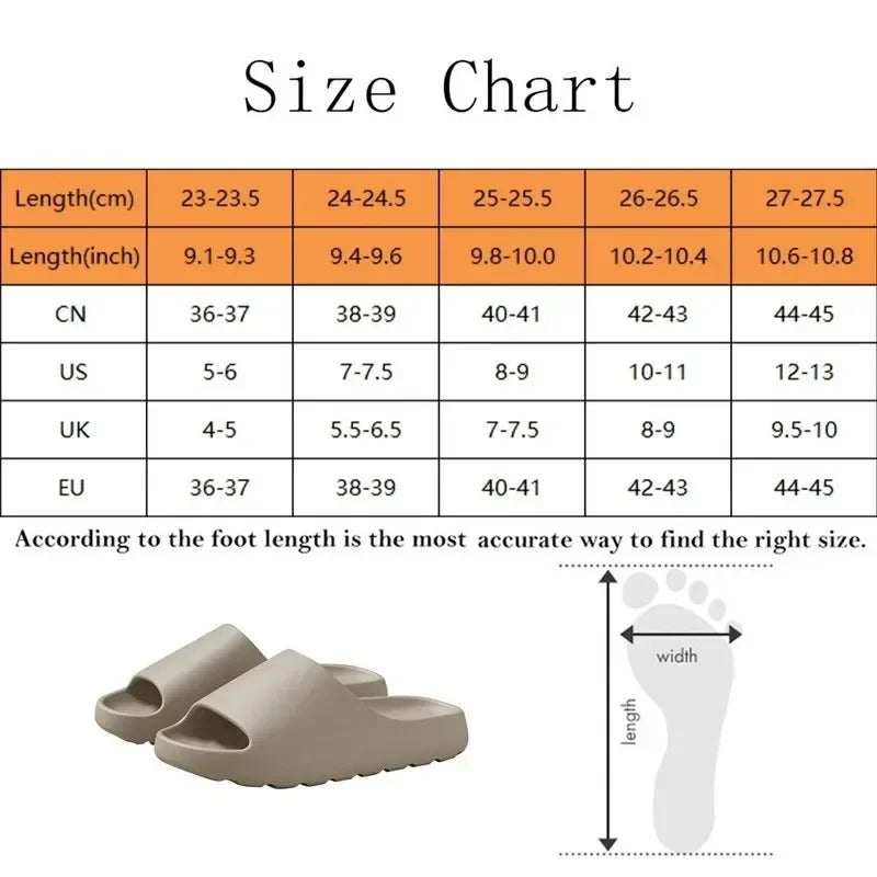 Coconut Slippers Cloud Thick-soled Sandals Summer Fashion Soft Bottom Beach Men Slippers Women's Sandals EVA Slides